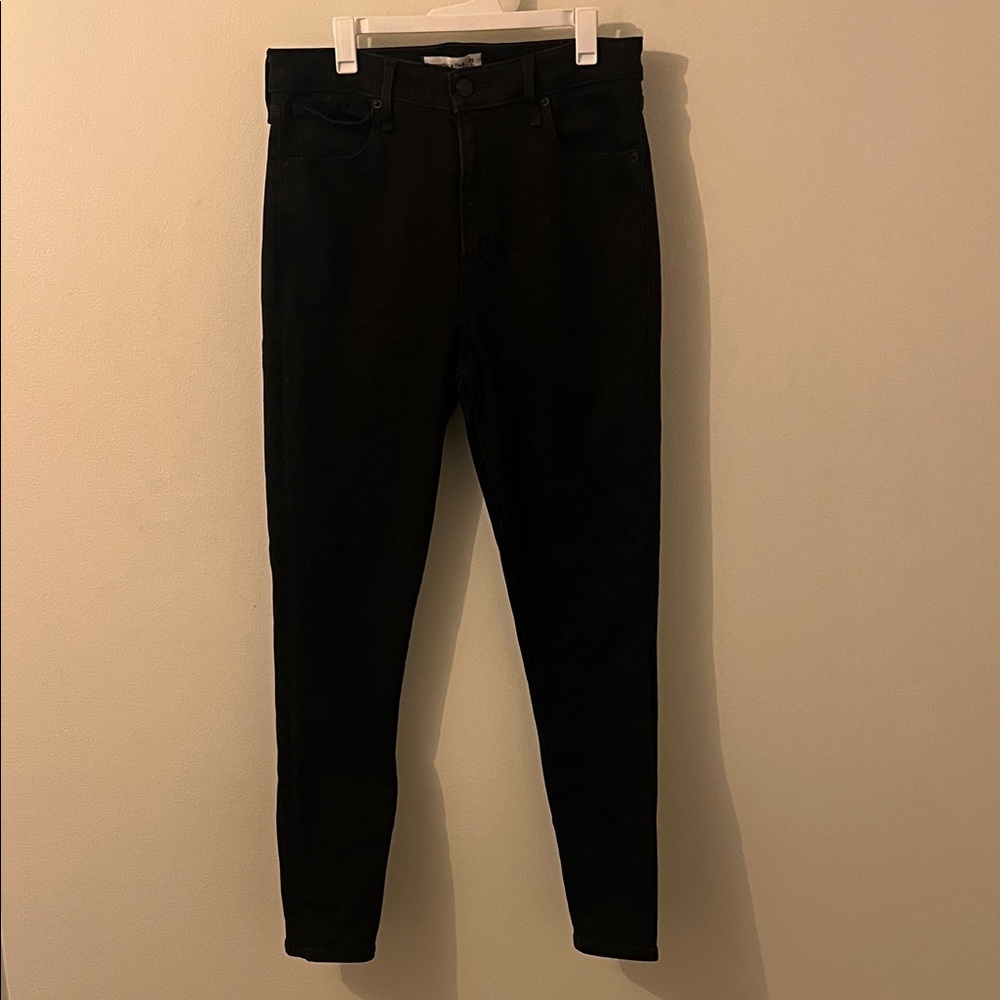 Abercrombie Curve Love Women's Black Skinny Jeans - Short